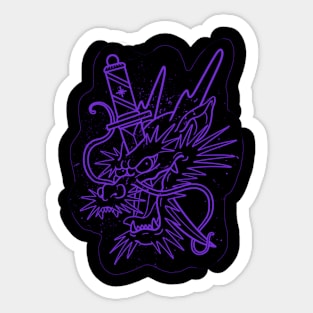 Dragon stencil Sticker